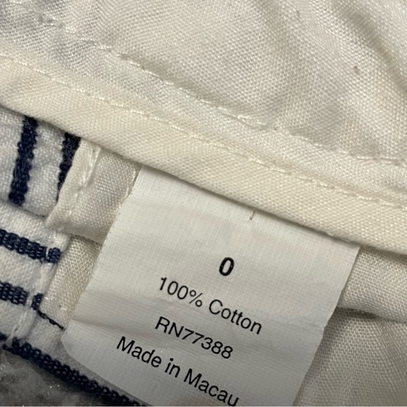 J Crew Cotton Blue & White Nautical Striped Cotton Shorts Women’s 0 - Picture 7 of 9
